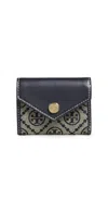 Tory Burch T Monogram Envelope Small Wallet Tory Navy In Multi