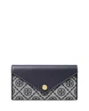 Tory Burch Stitching Contrast Envelope Style In Black