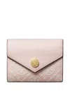 Tory Burch T-monogram Envelope Wallet In Pink