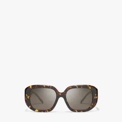 Tory Burch T Monogram Geometric Sunglasses