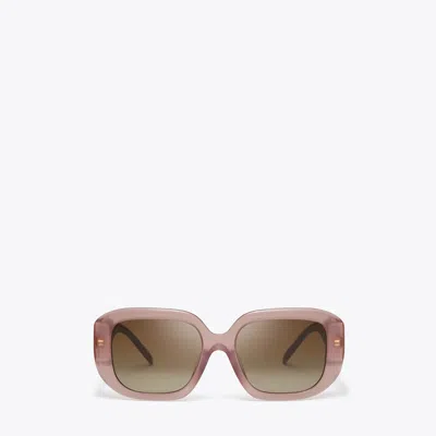 Tory Burch T Monogram Geometric Sunglasses