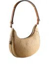Tory Burch T-monogram Half-moon Shoulder Bag In Yellow