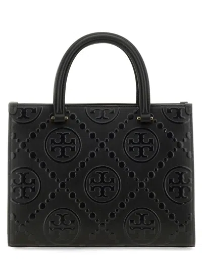 Tory Burch T Monogram Handbag In Black