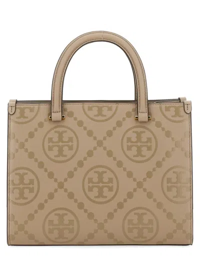 Tory Burch T Monogram Handbag In Neutrals