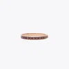 Tory Burch T Monogram Hinge Bracelet In Rose Gold/burgundy