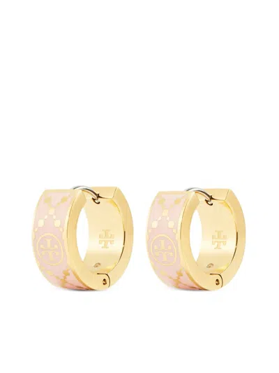 Tory Burch T Monogram Hoop Earring In Gold