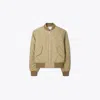 Tory Burch T Monogram Jacquard Bombér Jacket In Multi