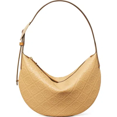 Tory Burch T-monogram Jacquard Crescent Shoulder Bag