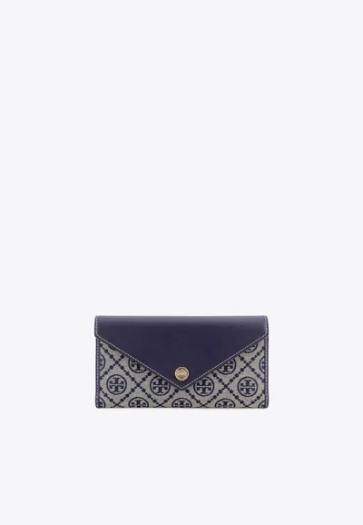 Tory Burch Stitching Contrast Envelope Style In Black