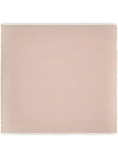 Tory Burch T-monogram Jacquard Scarf In Pink