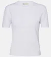 Tory Burch T Monogram Jacquard Sweater In White