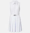 Tory Burch T Monogram Jacquard Tennis Dress In Blue