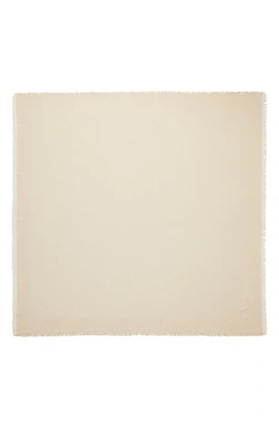 Tory Burch Scarf With Logo In New Ivory