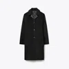 Tory Burch T Monogram Jacquard Wool Coat