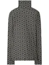 Tory Burch T Monogram Jersey In Schwarz
