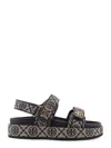 Tory Burch Sandals Kira Monogram In Black