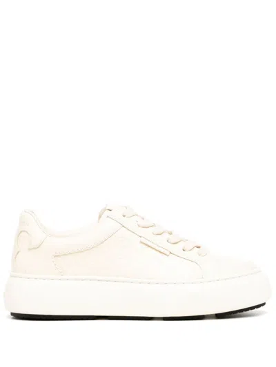 Tory Burch T Monogram Ladybug Sneakers In Nude