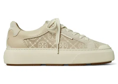 Pre-owned Tory Burch T Monogram Ladybug (women's) Sneakers In Birch/new Cream/calcare