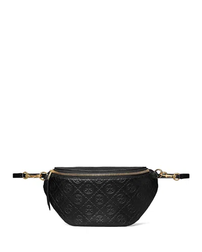 Tory Burch T Monogram Leather Belt Bag In Black