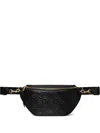 Tory Burch T Monogram Leather Belt Bag In Black