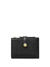 Tory Burch T-monogram Leather Bi-fold Wallet In Black