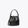 Tory Burch T Monogram Leather Bucket Bag In Black