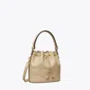 Tory Burch T Monogram Leather Bucket Bag In Fresh Clay