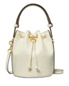 Tory Burch T Monogram Leather Mini Bucket Bag