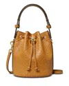 Tory Burch T Monogram Leather Mini Bucket Bag