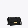 Tory Burch T Monogram Leather Shoulder Bag In Black