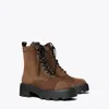 Tory Burch 65mm T-monogram Ankle Boots In Brown