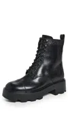 Tory Burch T Monogram Lug Ankle Boots 65mm Perfect Black In Black