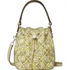 Tory Burch T Monogram Mesh Dot Bucket Bag