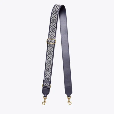 Tory Burch T Monogram Miller Strap In Blue