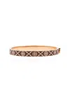 Tory Burch T Monogram Miller Stud Hinge Bracelet In Brown
