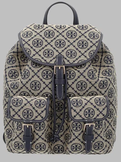 Tory Burch T Monogram Mini Backpack In Gray