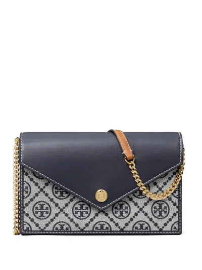 Tory Burch T-monogram Mini Bag In Blue
