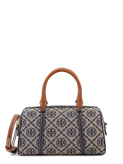 Tory Burch T-monogram Mini Barrel Bag In Blue