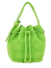 Tory Burch Oversized T Monogram Bucket Bag In Green