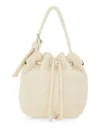 Tory Burch "t Monogram" Mini Bucket Bag In Sand