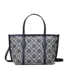 Tory Burch T Monogram Mini Perry Tote In Blue