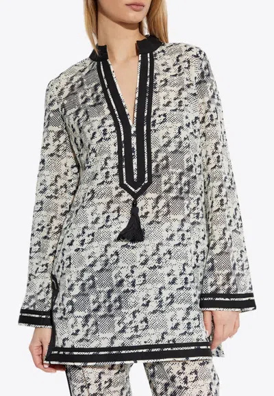 TORY BURCH T MONOGRAM MINI TUNIC DRESS