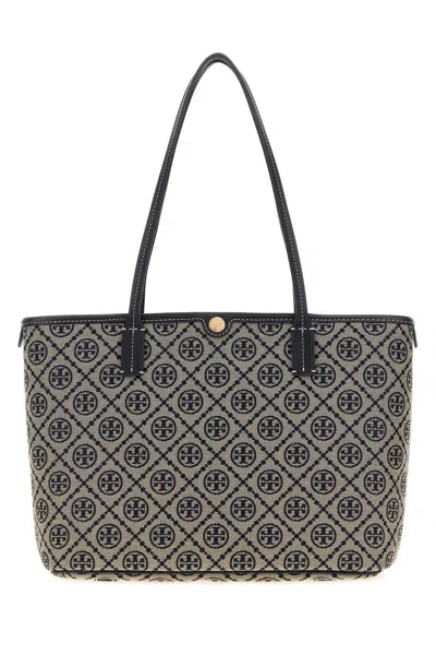 Tory Burch T Monogram Mini Zip Tote Handbag In Tory Navy