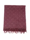 Tory Burch T Monogram Oblong Scarf In Red