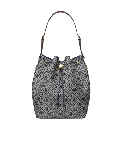TORY BURCH TORY BURCH T MONOGRAM OVERSIZED BUCKET BAG