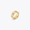 Tory Burch T Monogram Pave Ring In Tory Gold/crystal