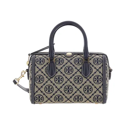 Pre-owned Tory Burch T Monogram Pebble Bucket Bag 'navy' | Blue | Women's Size Onesize