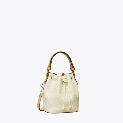 Tory Burch T Monogram Pebble Mini Bucket Bag