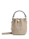 Tory Burch T Monogram Pebble Mini Bucket Bag Handbags Grey