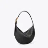 Tory Burch T Monogram Pebble Small Balloon Bag In Black